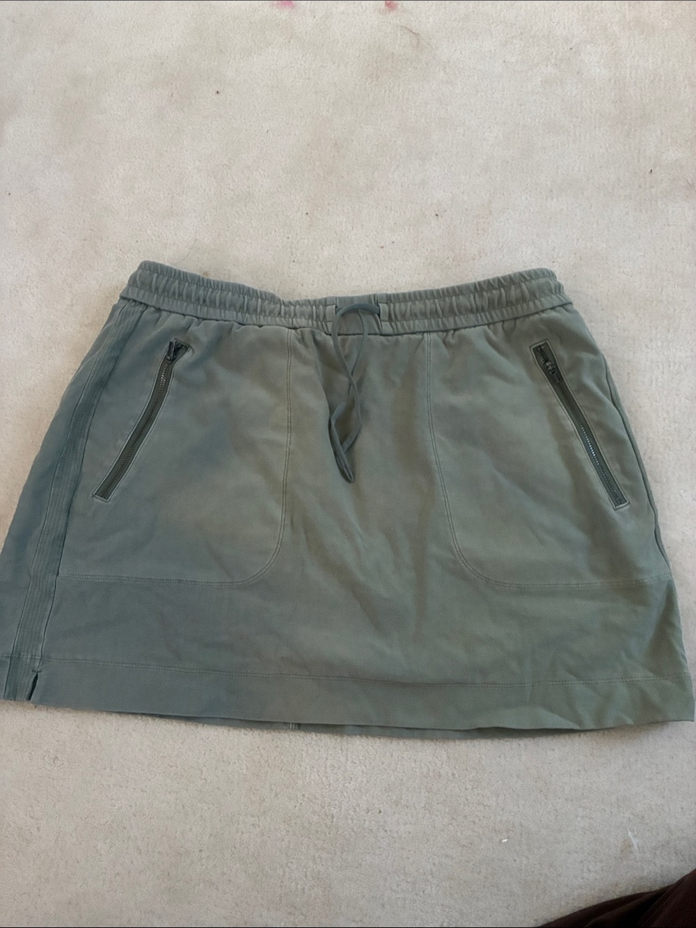 Athleta Olive Green Pull-On Skort